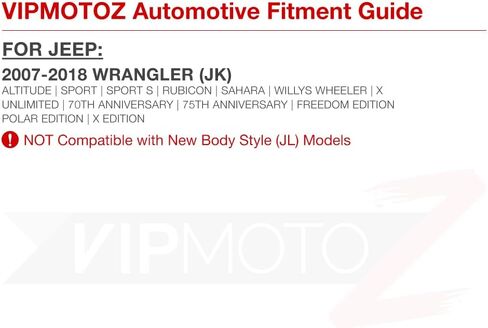 VIPMOTOZ OE-Style License Plate Light Tag Lamp Housing Assembly Replacement For 2007-2018 Jeep JK Wrangler in Saudi Arabia