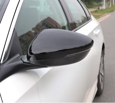 Car Accessories Fit For Honda Accord 10Th 11th 2018 2019 2020 2021 2022 2023 2024 2025 Exterior Car Door Side Rearview Mirror Cover Trims (Black) ABS 2 PCS in Saudi Arabia