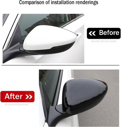 Car Accessories Fit For Honda Accord 10Th 11th 2018 2019 2020 2021 2022 2023 2024 2025 Exterior Car Door Side Rearview Mirror Cover Trims (Black) ABS 2 PCS in Saudi Arabia