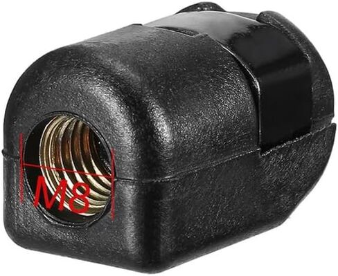 4pcs m8 thread thread gas strut connector jiont nylon end mettings for for 10mm ball socket ، swate swate shock lift jiont connector (black) in Kuwait