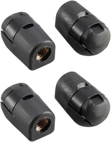 4pcs m8 thread thread gas strut connector jiont nylon end mettings for for 10mm ball socket ، swate swate shock lift jiont connector (black) in Kuwait
