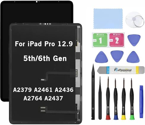 11" Screen Replacement for iPad Pro 11 3rd 4th Gen 2021 A2377 A2459 A2301 A2460 2022 A2435 A2761 A2762 A2759 LCD Display Glass Touch Digitizer Premium Kit with Tools in Kuwait