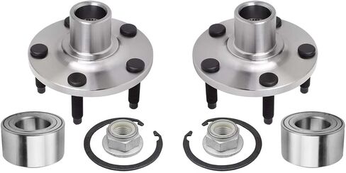 AutoShack Front Wheel Hub Bearing Pair of 2 Driver and Passenger Side Replacement for 2011-2014 Ford Edge 2011-2015 Lincoln MKX 2.0L 3.5L 3.7L V6 AWD FWD 5-Lug HB1030878PR in Saudi Arabia