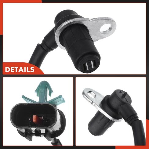 مستشعر سرعة عجلة ABS الأيسر A -premium - متوافق مع نماذج Mitsubishi - Montero 2001 2002 2003 2004 2006 ، Sport Utility - Side Driver ، يحل محل MR407270 in Saudi Arabia