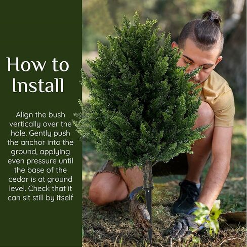 GoceJooo 16.5inch Height Artificial Cypress Topiary – Breathe Life & Lushness into Any Space – Lifelike – UV-Resistant Great for Indoors & Outdoor - Easy to Install – Set of 2.. in Saudi Arabia