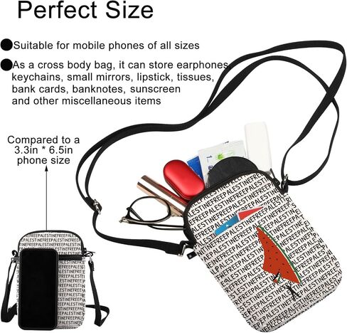Jniap Free Valestine Crossbody Bag Free Perial Fertine Gifts Watermelon Persine Bag Perse Flag Flag in Kuwait