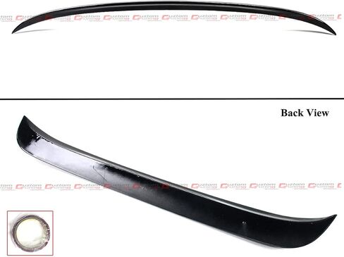 ركلة عالية اللمعان الأسود الزجاج الخلفي نافذة سقف سقف المفسد جناح متوافق مع 2015-2021 مرسيدس بنز C-Class W205 C300 C63 4DR سيدان in Kuwait