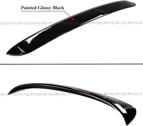 ركلة عالية اللمعان الأسود الزجاج الخلفي نافذة سقف سقف المفسد جناح متوافق مع 2015-2021 مرسيدس بنز C-Class W205 C300 C63 4DR سيدان in Kuwait