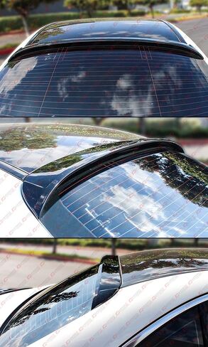 ركلة عالية اللمعان الأسود الزجاج الخلفي نافذة سقف سقف المفسد جناح متوافق مع 2015-2021 مرسيدس بنز C-Class W205 C300 C63 4DR سيدان in Kuwait