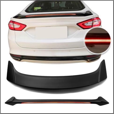 Spoiler Trunk متوافق مع 2013-2020 Ford Fusion ، Trunk Spoiler Wing Gloss Black ABS من Ikon Motorsports in Saudi Arabia