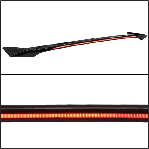 Spoiler Trunk متوافق مع 2013-2020 Ford Fusion ، Trunk Spoiler Wing Gloss Black ABS من Ikon Motorsports in Kuwait