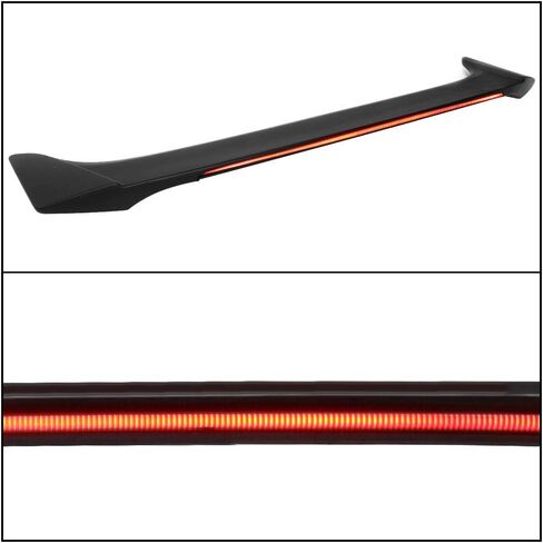 Spoiler Trunk متوافق مع 2013-2020 Ford Fusion ، Trunk Spoiler Wing Gloss Black ABS من Ikon Motorsports in Saudi Arabia