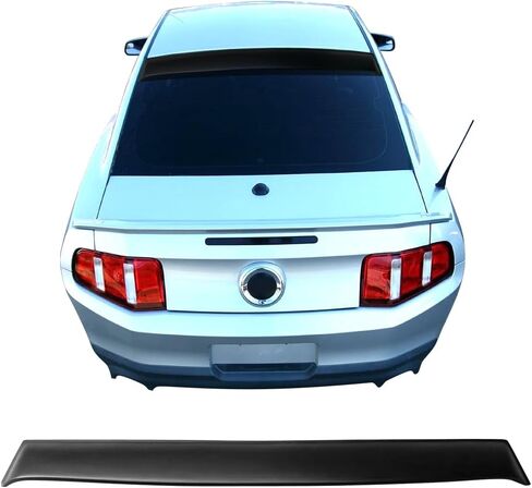 Ikon Motorsports ، Srowf Soverer متوافق مع 2005-2014 Ford Mustang Coupe ، Matte Black Pp Polpropylene Window Window Roof Spoiler Spoiler ، 2006 2007 2008 2010 2012 2013 2013 in Kuwait