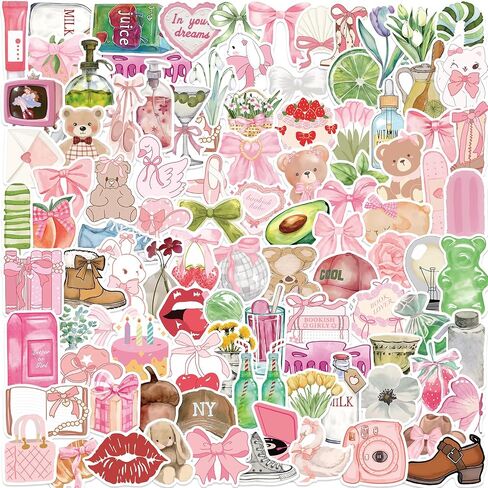 50PCS Pink Softball Stickers Sports Themed Party Stickers Softball Accessories Softball Gifts for Girls Vinyl Sticker Laptop Skateboard in Saudi Arabia