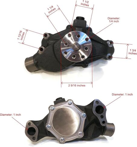 The ROP Shop Water Pump for 1982-1986 MerCruiser 5.7L, 350, V8 GM 260, 4 BBL 6218462-0B525981 in Saudi Arabia
