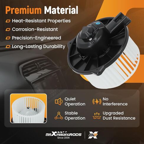 MaxPeedingRods AC Heater Blower Fan 700133 لـ Hyundai Accent 2003-2011 ، Azera 2006-2011 ، Entourage 2007-2008 ، Sonata 2006-2010 ، Tucson 2006-2009 ، for Kia Optima 2007-2010 PM9247،700133 in Kuwait