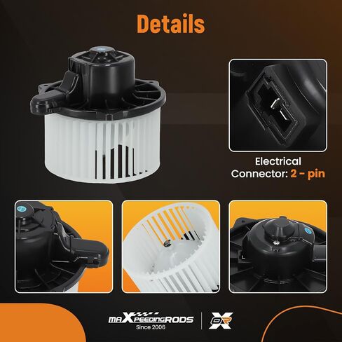 MaxPeedingRods AC Heater Blower Fan 700133 لـ Hyundai Accent 2003-2011 ، Azera 2006-2011 ، Entourage 2007-2008 ، Sonata 2006-2010 ، Tucson 2006-2009 ، for Kia Optima 2007-2010 PM9247،700133 in Kuwait