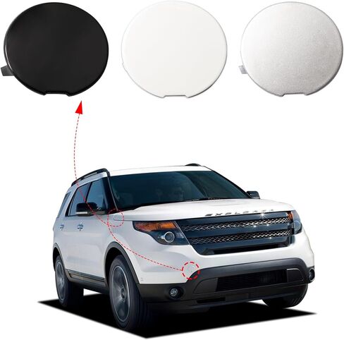 غطاء خطاف السحب الأمامي من Ford Explorer 2011 2012 2013 2014 2015 BB5Z17A900A BB5Z17A900APTM (جانب غير مصقول ، جانب الركاب الأيمن) in Saudi Arabia