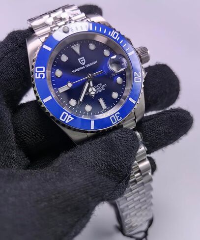 Ceyadg Pagani Design Watch Automatic Mechanical Watch for Men PD1661 ، NH35/NH36 حركة ، زجاج الياقوت ، ساعة من الفولاذ المقاوم للصدأ ، 40 مم ， عرض التاريخ in Kuwait