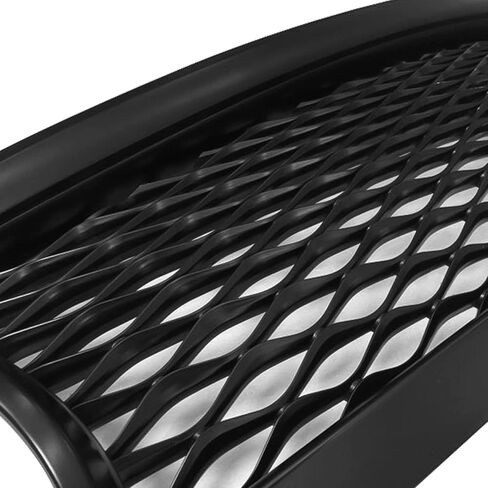IKON MOTORSPORTS, Pre-Painted Grille Compatible With 2014-2017 Infiniti Q50, Eau Rouge ER Style ABS Glossy Black Front Bumper Grill Hood Mesh, 2015 2016 in Saudi Arabia
