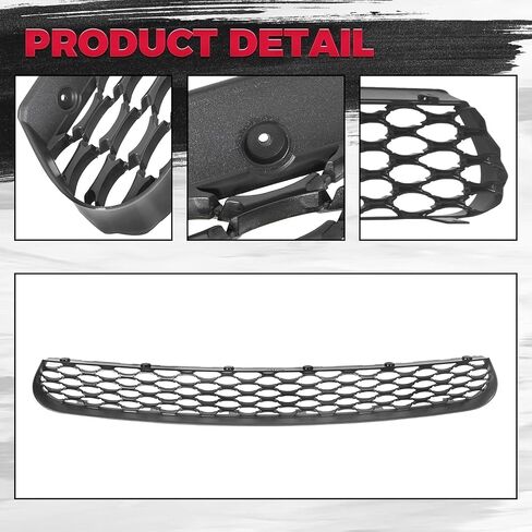 Hecasa Front Lower Grille Grille متوافق مع 2015-2023 Dodge Charger SRT SCAT Pack Daytona 68417504AA 68214869AB CH1036137 W/2 الجانبية الحدود الأسود in Saudi Arabia