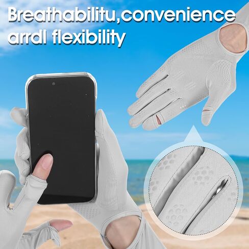 4Pcs Long Sun Protection Gloves, Touchscreen Arm UV Protection Gloves, Non Slip Full Finger Sun Gloves in Saudi Arabia