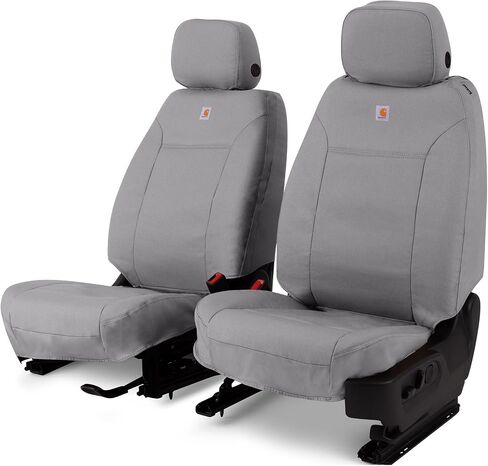 Covercraft Carhartt SeatSaver Custom Seat Covers | Fits 2024-2025 Toyota Tacoma | 1st Row Bucket Seats, Duckweave Gravel in Saudi Arabia