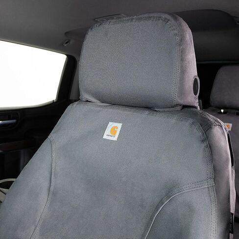Covercraft Carhartt SeatSaver Custom Seat Covers | Fits 2024-2025 Toyota Tacoma | 1st Row Bucket Seats, Duckweave Gravel in Saudi Arabia