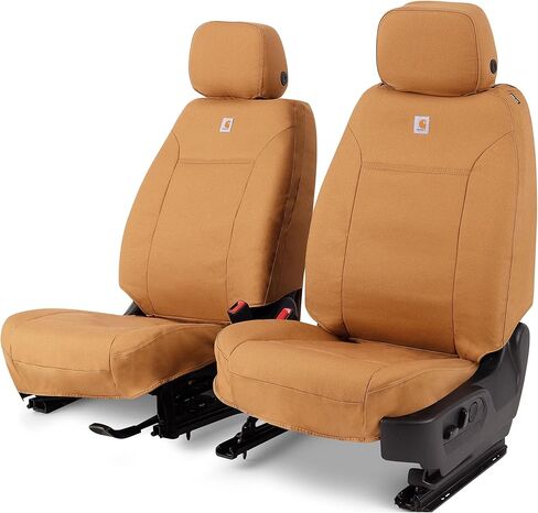 Covercraft Carhartt SeatSaver Custom Seat Covers | Fits 2024-2025 Toyota Tacoma | 1st Row Bucket Seats, Duckweave Gravel in Saudi Arabia