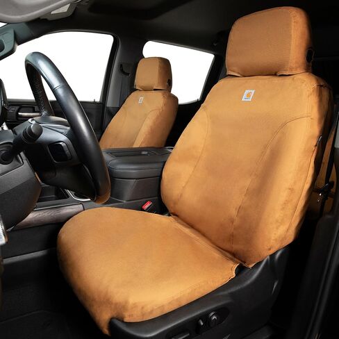 Covercraft Carhartt SeatSaver Custom Seat Covers | Fits 2024-2025 Toyota Tacoma | 1st Row Bucket Seats, Duckweave Gravel in Saudi Arabia