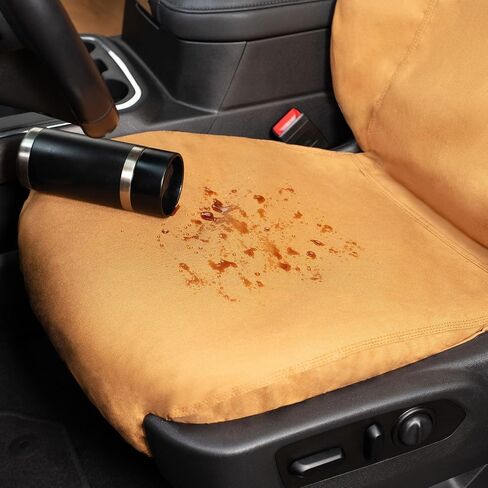 Covercraft Carhartt SeatSaver Custom Seat Covers | Fits 2024-2025 Toyota Tacoma | 1st Row Bucket Seats, Duckweave Gravel in Saudi Arabia