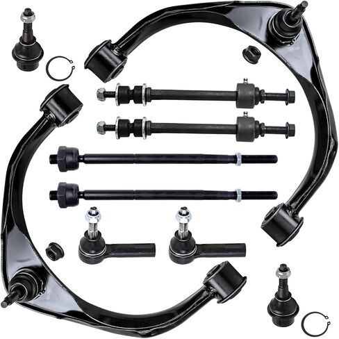 Detroit Axle - Front End Suspension Kit for 2013-2018 Ram 1500, 2 Upper Control Arms Ball Joints 4 Outer Inner Tie Rods 2 Sway Bar Links 2 Lower Ball Joints 2014 2015 2016 2017 Replacement in Saudi Arabia