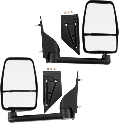 JDMSPEED Driver Side View Mirror Compatible with 2003-2017 for Chevy Express 1500/2500/3500 2003-2017 for GMC Savana 1500/2500/3500 Manual Adjustment Fold Non-Heated GM1320426 (Driver Side View) in Saudi Arabia