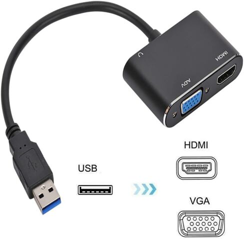 محول USB إلى HDMI ، كبل HDMI USB متعدد المراقب 1080P محول صوت الفيديو ، للكمبيوتر الشخصي ، الكمبيوتر المحمول لمراقبة ودعم Windows XP 7/8/8.1/10/11 in Saudi Arabia