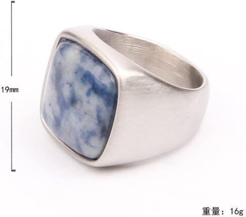 Stainless Steel Bands Inlay Black Onyx, Tiger Eye, White Dotted Sapphire, Turquoise Stone Men Women Ring Size 7-15 in Saudi Arabia
