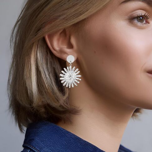 أقراط Gold Sun Dangle للمرأة in Kuwait
