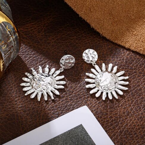 أقراط Gold Sun Dangle للمرأة in Kuwait