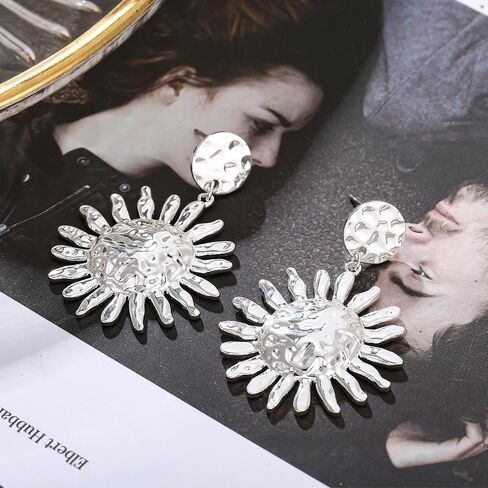 أقراط Gold Sun Dangle للمرأة in Kuwait