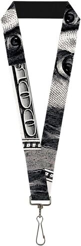 Buckle-Down Lanyard-1.0"-100 Dollar Bill C/u White/Black in Saudi Arabia