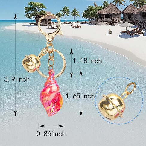Suweibuke سلسلة مفاتيح لطيفة للمفاتيح/الأكياس ، هدية مثالية تحت عنوان الشاطئ ، سحر المحيط لعشاق الرياضة البحرية ، شاطئ البحر ، المسافر in Kuwait