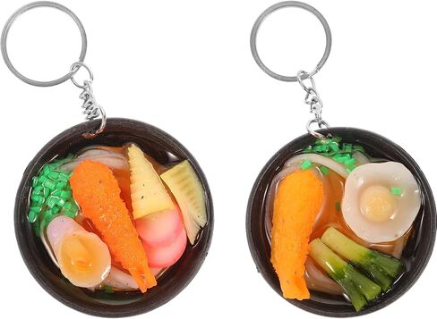 2PCS محاكاة الطعام سلسلة المفاتيح المصغرة لذيذ المعلقات الغذائية المقلية الروبيان الأسماك ROE الأرز لزينة حقيبة إكسسوارات مفاتيح شبيهة بالحياة in Saudi Arabia