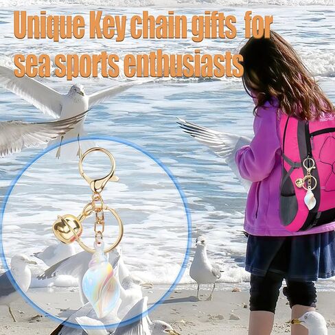 Suweibuke سلسلة مفاتيح لطيفة للمفاتيح/الأكياس ، هدية مثالية تحت عنوان الشاطئ ، سحر المحيط لعشاق الرياضة البحرية ، شاطئ البحر ، المسافر in Kuwait