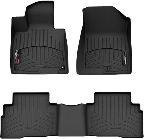 Weathertech مخصص Floirliners ل Kia Sportage Hybrid-الصف الأول والثاني (441732-1-3) ، أسود in Saudi Arabia