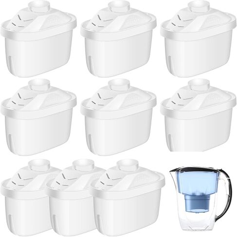 4 Pcs Alkaline Water Filter Replacement Alkaline Water Pitcher Replacement Cartridge for Improve Alkaline, Healthy Drinking Water in Saudi Arabia