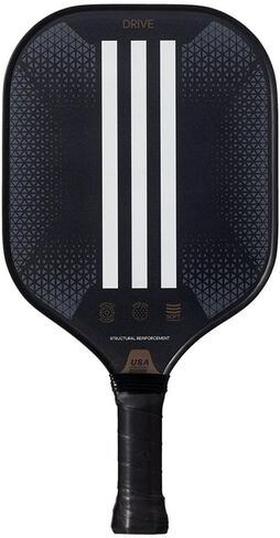 Adidas Drive Pickleball Paddle - Fiberglass Surface - Carbon Reinforced - Low Density Polypropylene Honeycomb - Featuring Spinblade Grit - Designed for Beginners - USAPA Approved in Saudi Arabia
