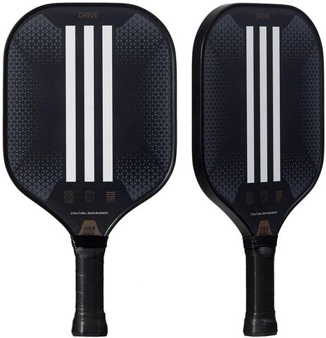 Adidas Drive Pickleball Paddle - Fiberglass Surface - Carbon Reinforced - Low Density Polypropylene Honeycomb - Featuring Spinblade Grit - Designed for Beginners - USAPA Approved in Saudi Arabia