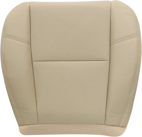 Driver Bottom Seat Cover & Foam Cushion Light Cashmere Tan #333 313 33i Compatible with Cadillac Escalade Chevry Tahoe Suburban GMC Sierra 2007 2008 2009 2010 2011 2012 2013 2014 in Saudi Arabia