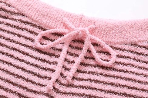 Women's Fleece Lounge Pajama Set - Includes Pants and Top, Elastic Fabric, Warm, Cloudlike Softness, Skin-Friendly Comfort, Pink in Saudi Arabia