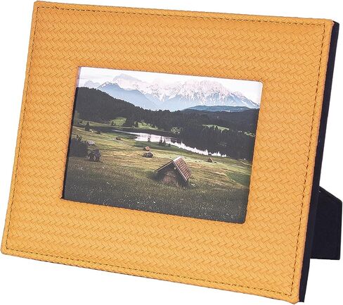 Blue Leather Photo Frame 5 * 7 Picture Frame for Wall Tabletop Horizontal Vertical Formats in Kuwait