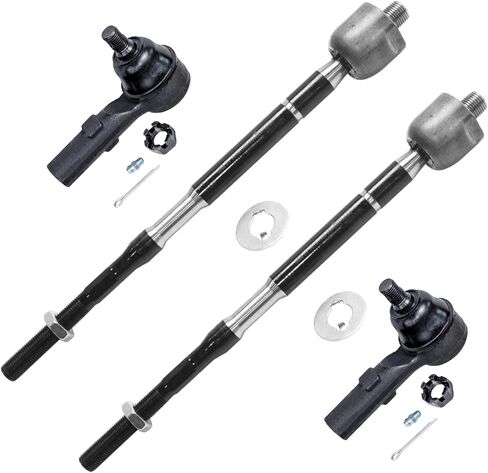 Detroit Axle - Front Tie Rods for 2011-2017 Honda Odyssey, 4 Inner and Outer Tie Rod End Links 2012 2013 2014 2015 2016 Replacement in Saudi Arabia